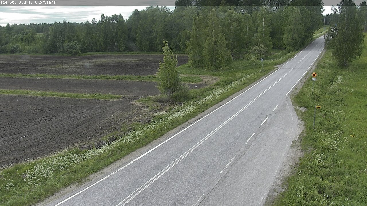 Weather Camera Image Road 506 Juuka Ukonvaara, Juuka, Pohjois-Karjala
