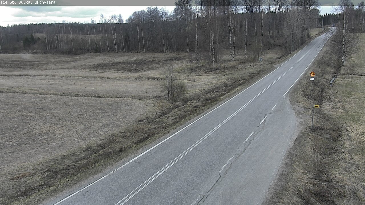 Weather Camera Image Road 506 Juuka Ukonvaara, Juuka, Pohjois-Karjala