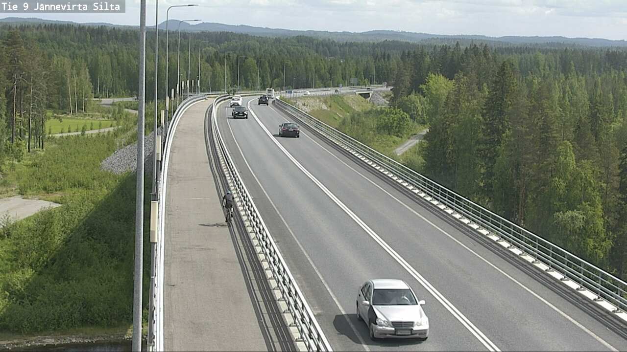 Weather Camera Image Väg 9 Kuopio, Jännevirran silta, Kuopio, Pohjois-Savo
