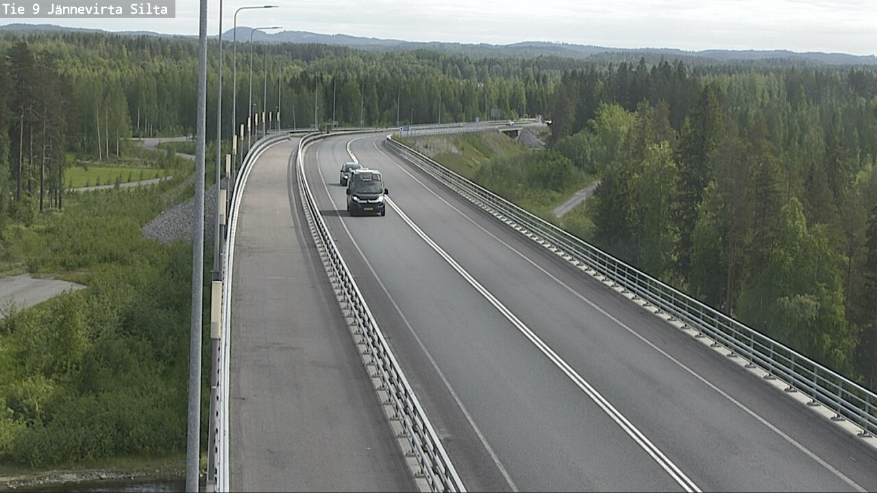 Weather Camera Image Road 9 Kuopio, Jännevirran silta, Kuopio, Pohjois-Savo