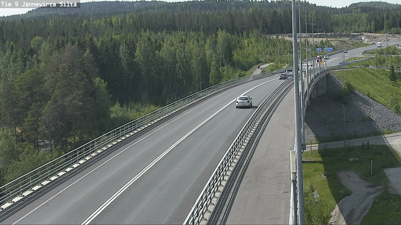 Weather Camera Image Väg 9 Kuopio, Jännevirran silta, Kuopio, Pohjois-Savo