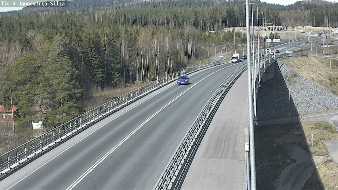 Weather Camera Image Väg 9 Kuopio, Jännevirran silta, Kuopio, Pohjois-Savo