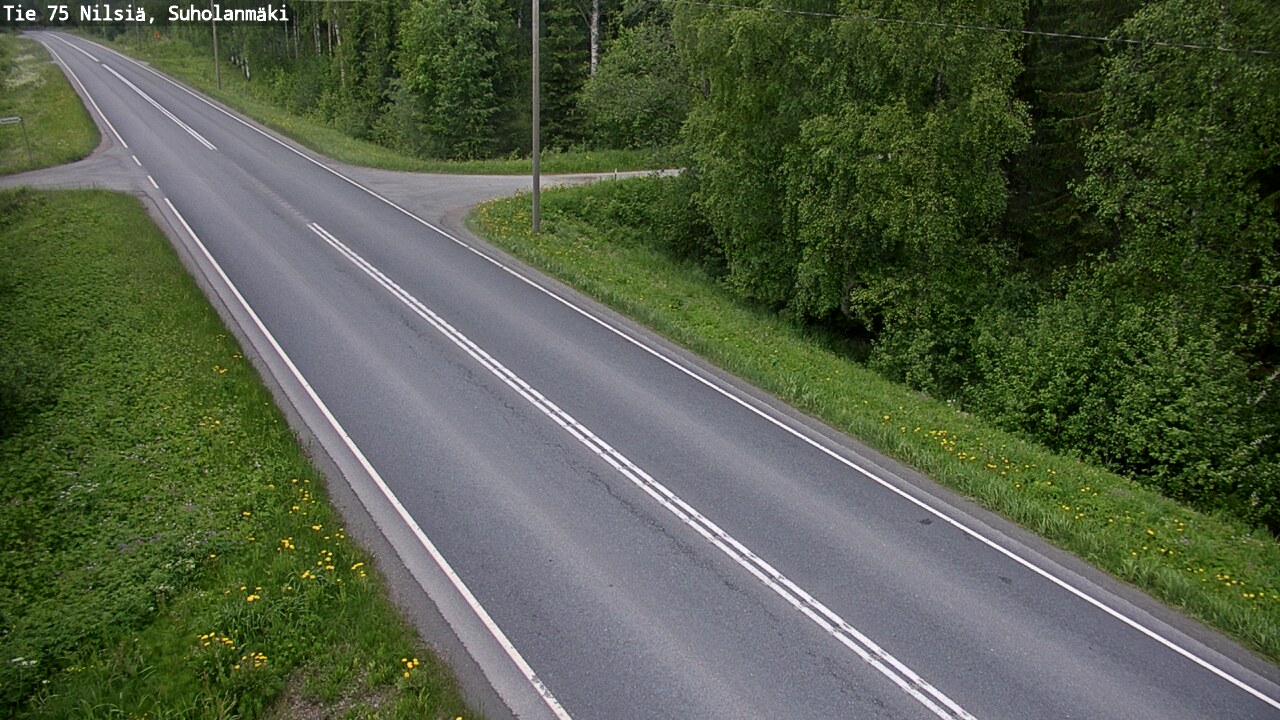 Weather Camera Image Road 75 Nilsiä, Suholanmäki, Kuopio, Pohjois-Savo
