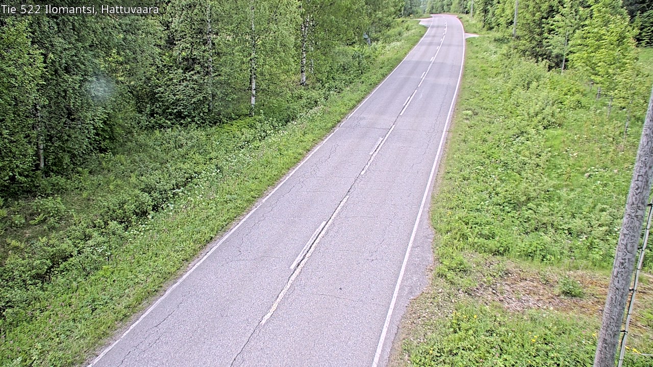 Weather Camera Image Road 522 Ilomantsi, Hattuvaara, Ilomantsi, Pohjois-Karjala