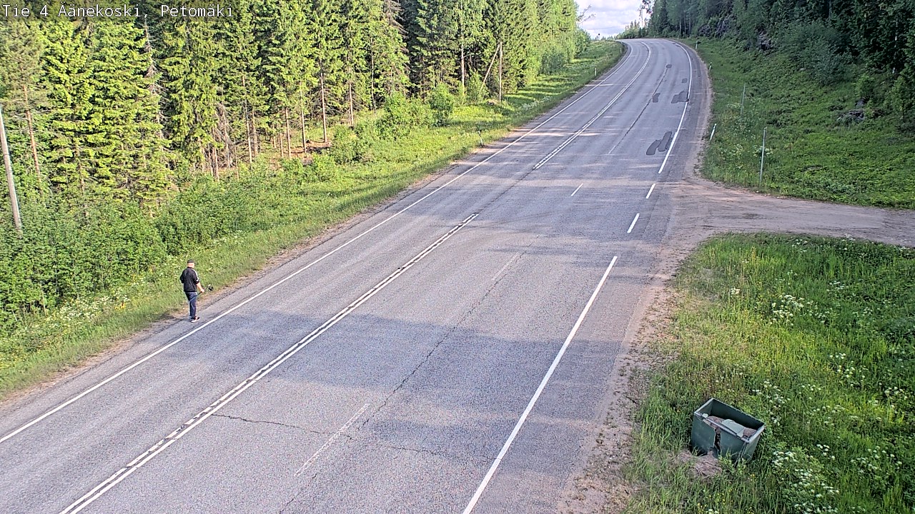 Weather Camera Image Road 4 Äänekoski. PetomäkiPetomäki, Äänekoski, Keski-Suomi