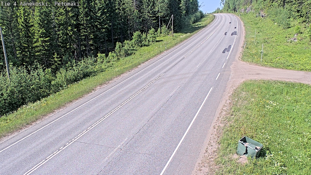 Weather Camera Image Väg 4 Äänekoski. PetomäkiPetomäki, Äänekoski, Keski-Suomi