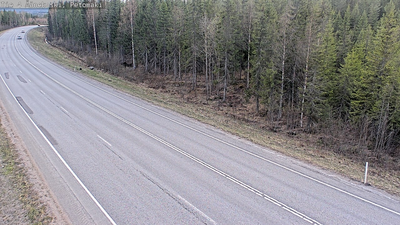 Weather Camera Image Väg 4 Äänekoski. PetomäkiPetomäki, Äänekoski, Keski-Suomi