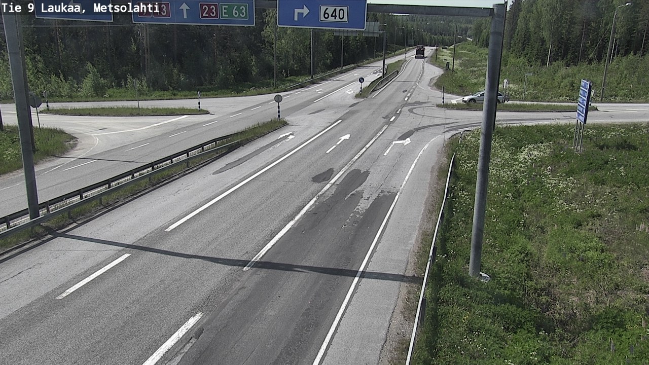 Weather Camera Image Road 9 Laukaa, Metsolahti, Laukaa, Keski-Suomi