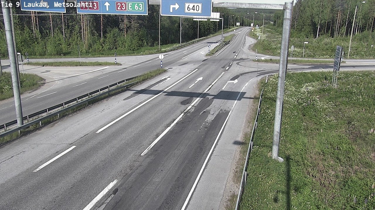 Weather Camera Image Road 9 Laukaa, Metsolahti, Laukaa, Keski-Suomi