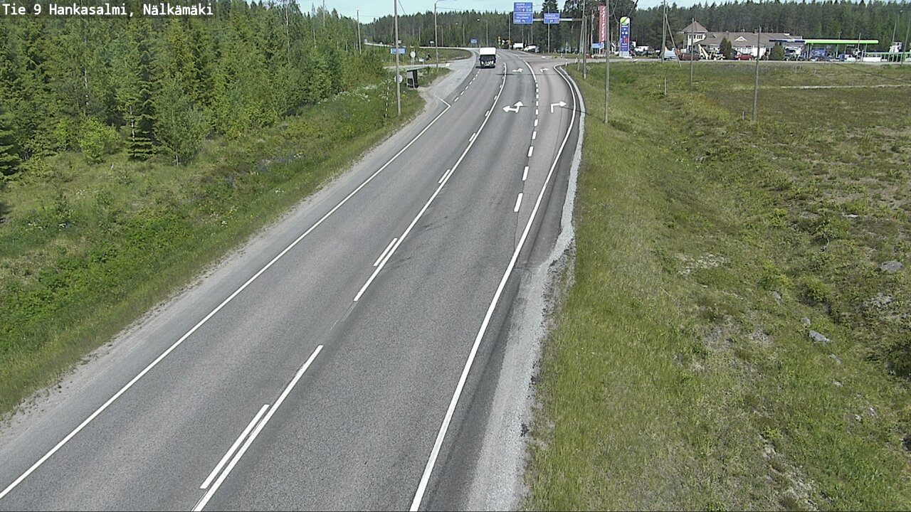 Weather Camera Image Road 9 Hankasalmi, Nälkämäki, Hankasalmi, Keski-Suomi