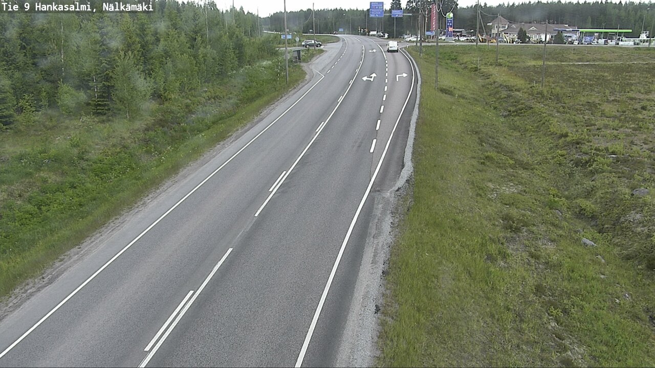 Weather Camera Image Väg 9 Hankasalmi, Nälkämäki, Hankasalmi, Keski-Suomi