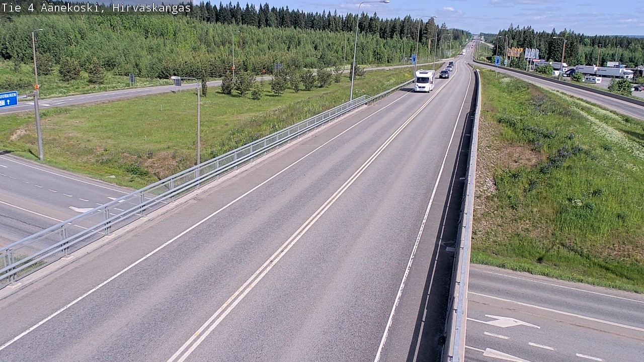 Weather Camera Image Road 4 Äänekoski, Hirvaskangas, Äänekoski, Keski-Suomi