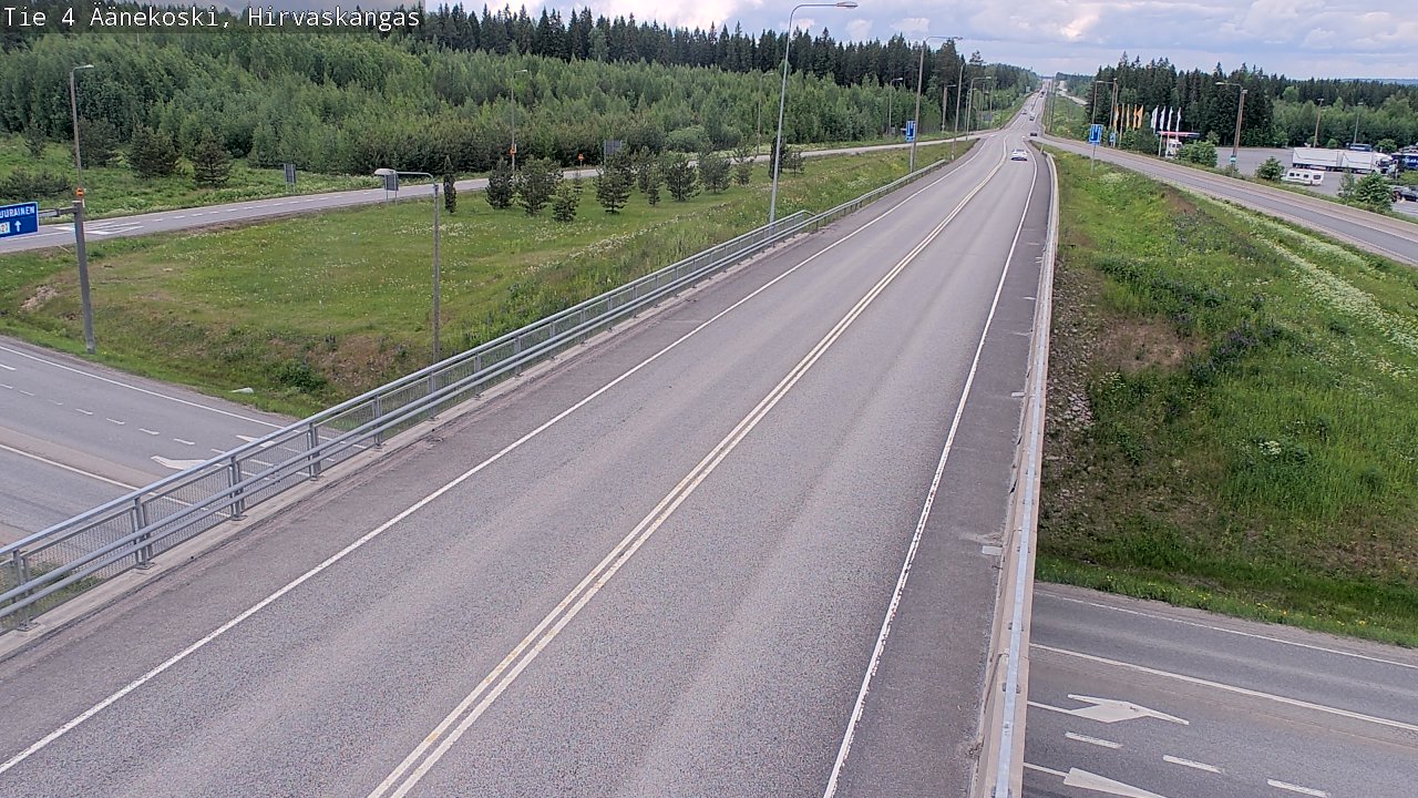 Weather Camera Image Väg 4 Äänekoski, Hirvaskangas, Äänekoski, Keski-Suomi
