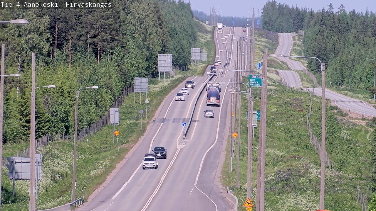 Weather Camera Image Road 4 Äänekoski, Hirvaskangas, Äänekoski, Keski-Suomi