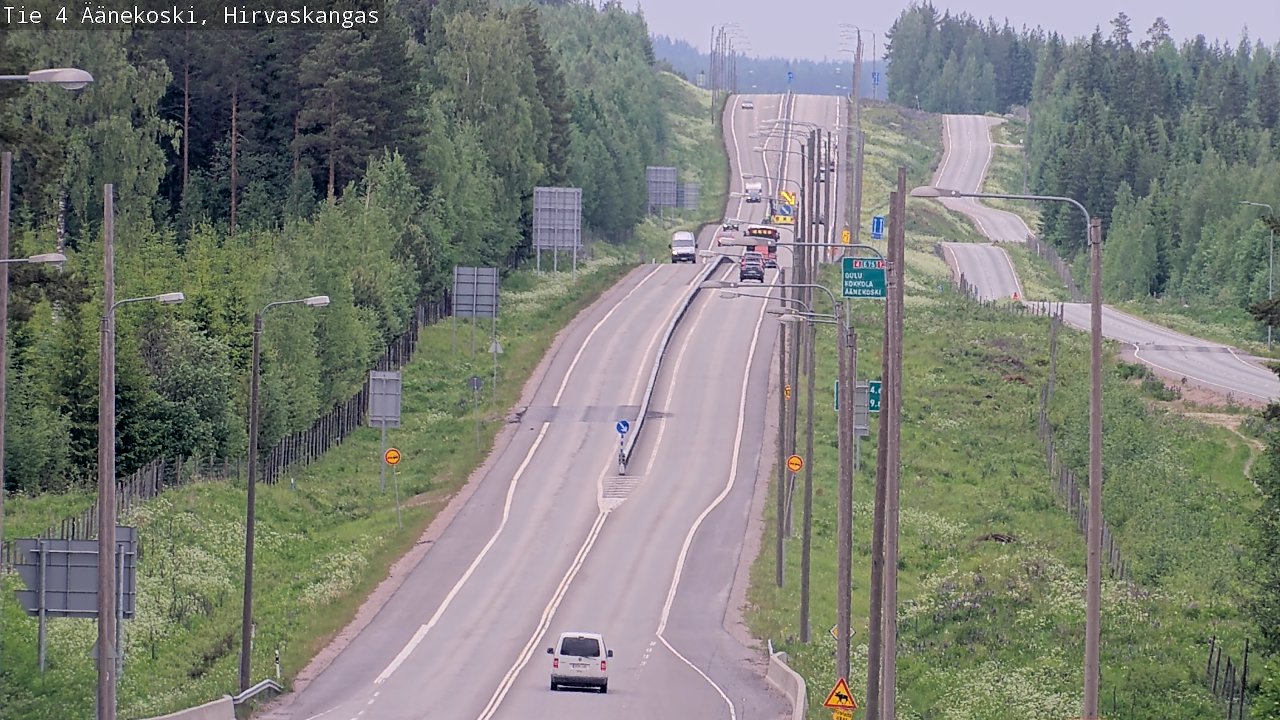Weather Camera Image Väg 4 Äänekoski, Hirvaskangas, Äänekoski, Keski-Suomi