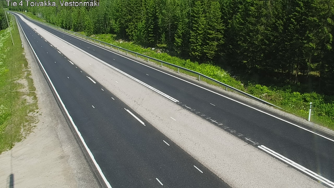 Weather Camera Image Väg 4 Toivakka, Vestonmäki, Toivakka, Keski-Suomi