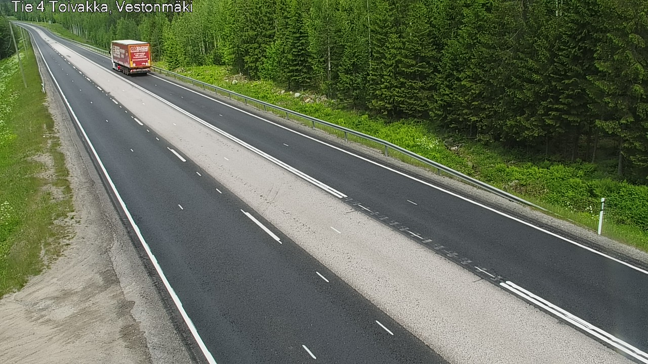 Weather Camera Image Väg 4 Toivakka, Vestonmäki, Toivakka, Keski-Suomi