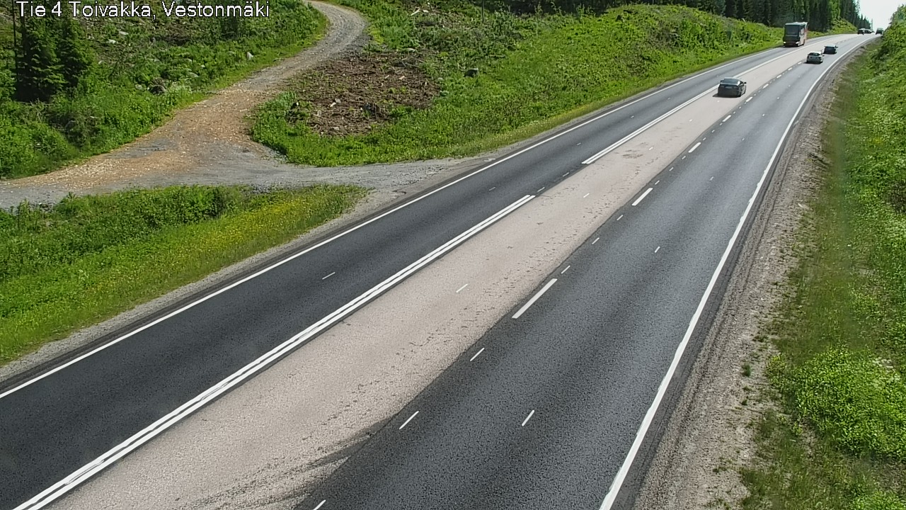 Weather Camera Image Väg 4 Toivakka, Vestonmäki, Toivakka, Keski-Suomi