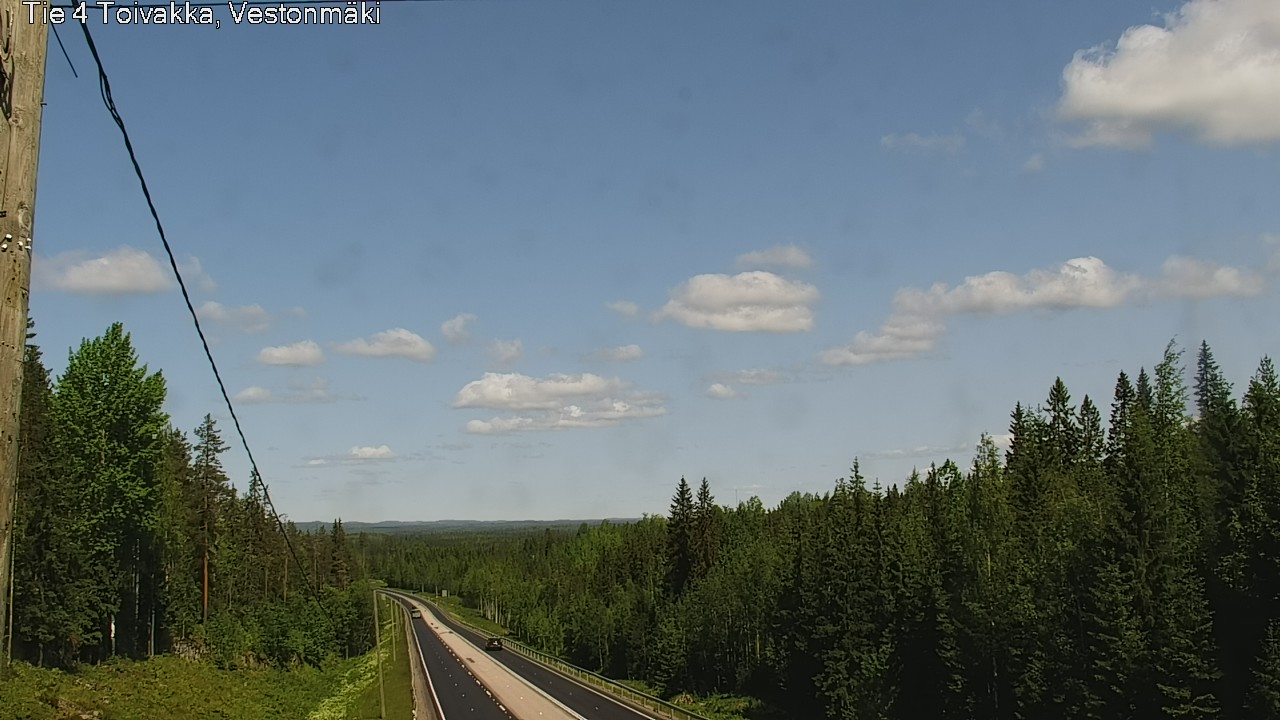 Weather Camera Image Road 4 Toivakka, Vestonmäki, Toivakka, Keski-Suomi
