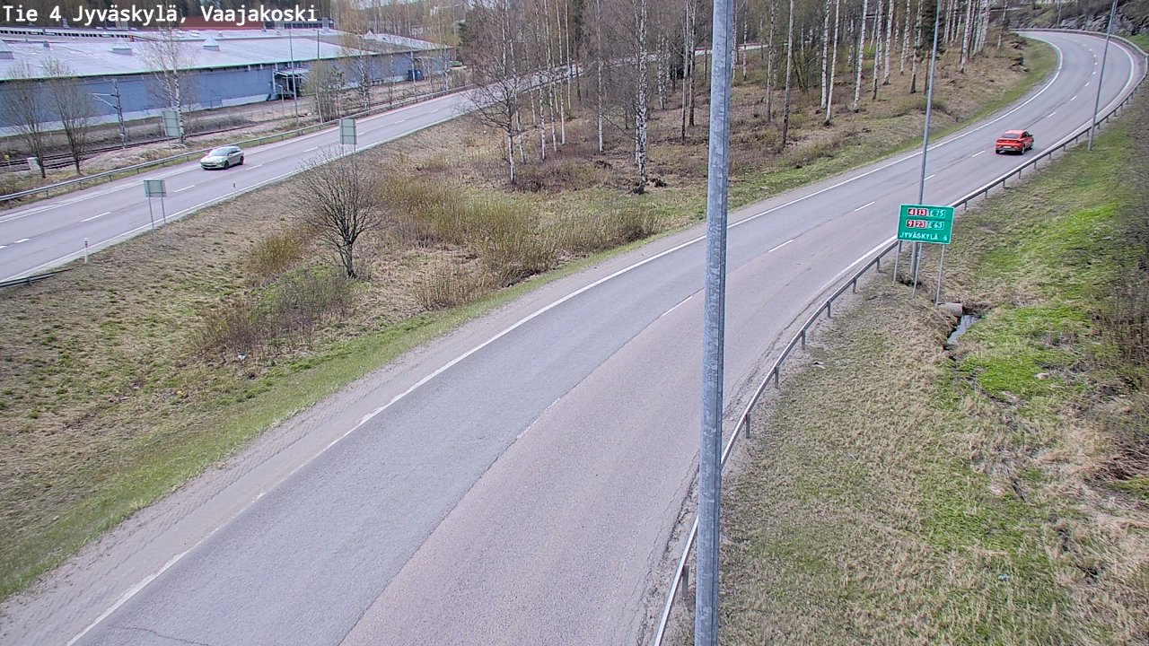 Weather Camera Image Road 4 Jyväskylä, Vaajakoski, Jyväskylä, Keski-Suomi