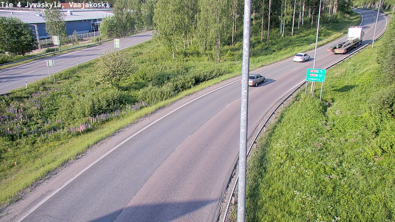 Weather Camera Image Road 4 Jyväskylä, Vaajakoski, Jyväskylä, Keski-Suomi