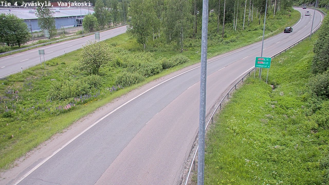 Weather Camera Image Väg 4 Jyväskylä, Vaajakoski, Jyväskylä, Keski-Suomi