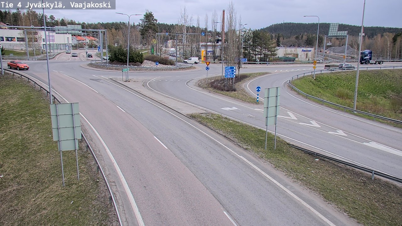 Weather Camera Image Road 4 Jyväskylä, Vaajakoski, Jyväskylä, Keski-Suomi