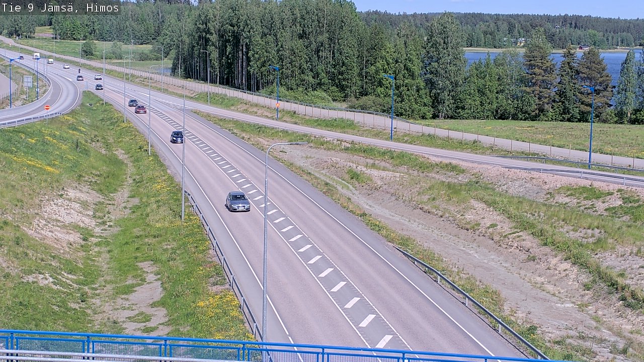 Weather Camera Image Väg 9 Jämsä, Himos, Jämsä, Keski-Suomi