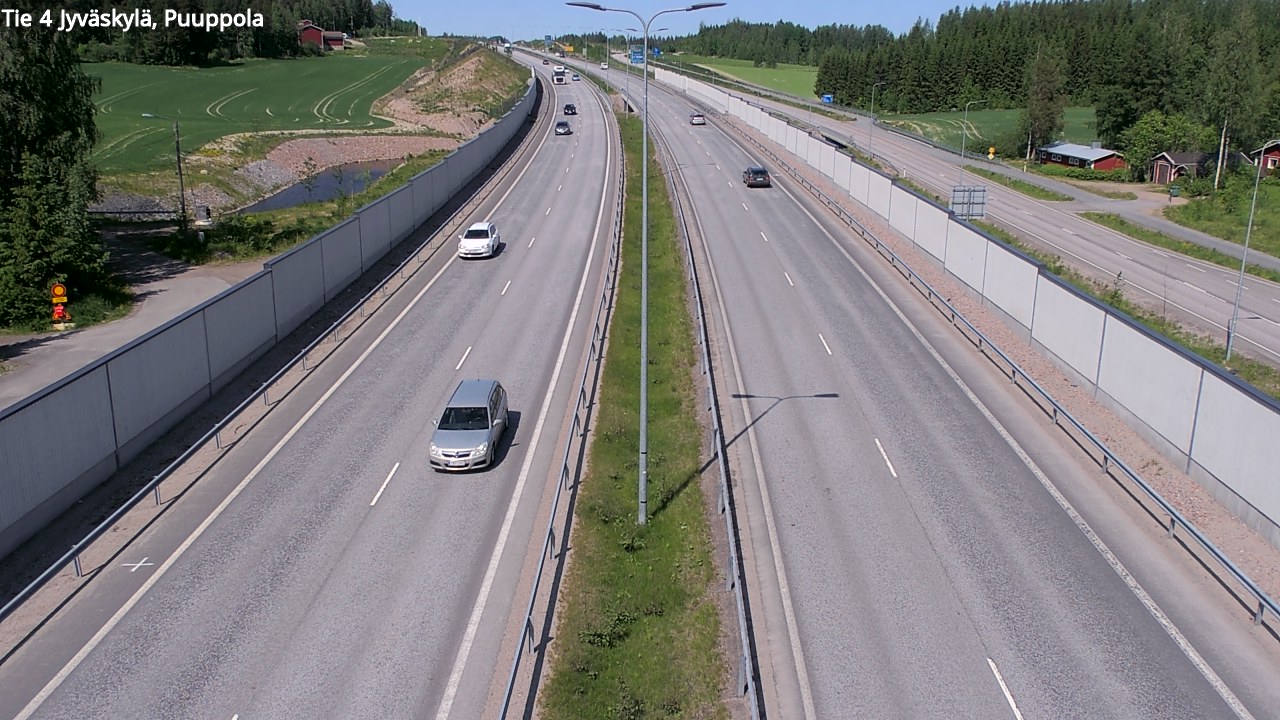 Weather Camera Image Road 4 Jyväskylä, Puuppola, Jyväskylä, Keski-Suomi