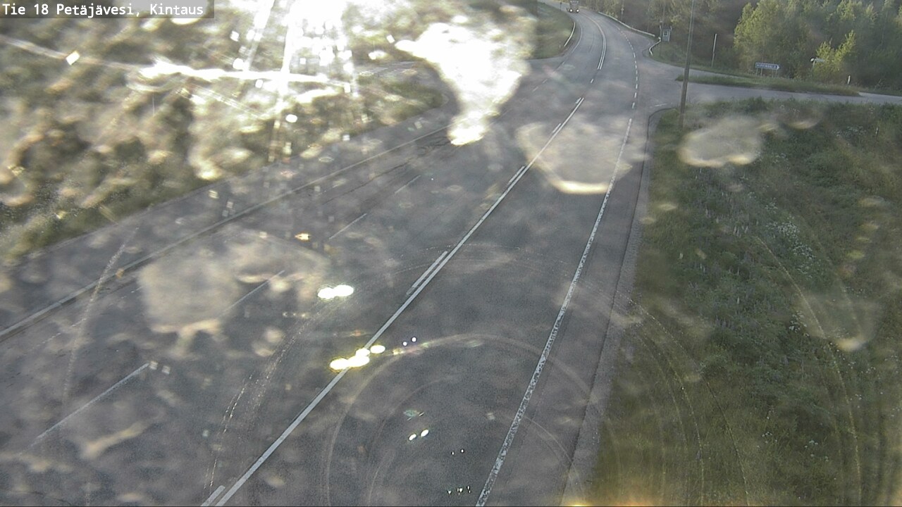 Weather Camera Image Road 18 Petäjävesi, Kintaus, Petäjävesi, Keski-Suomi