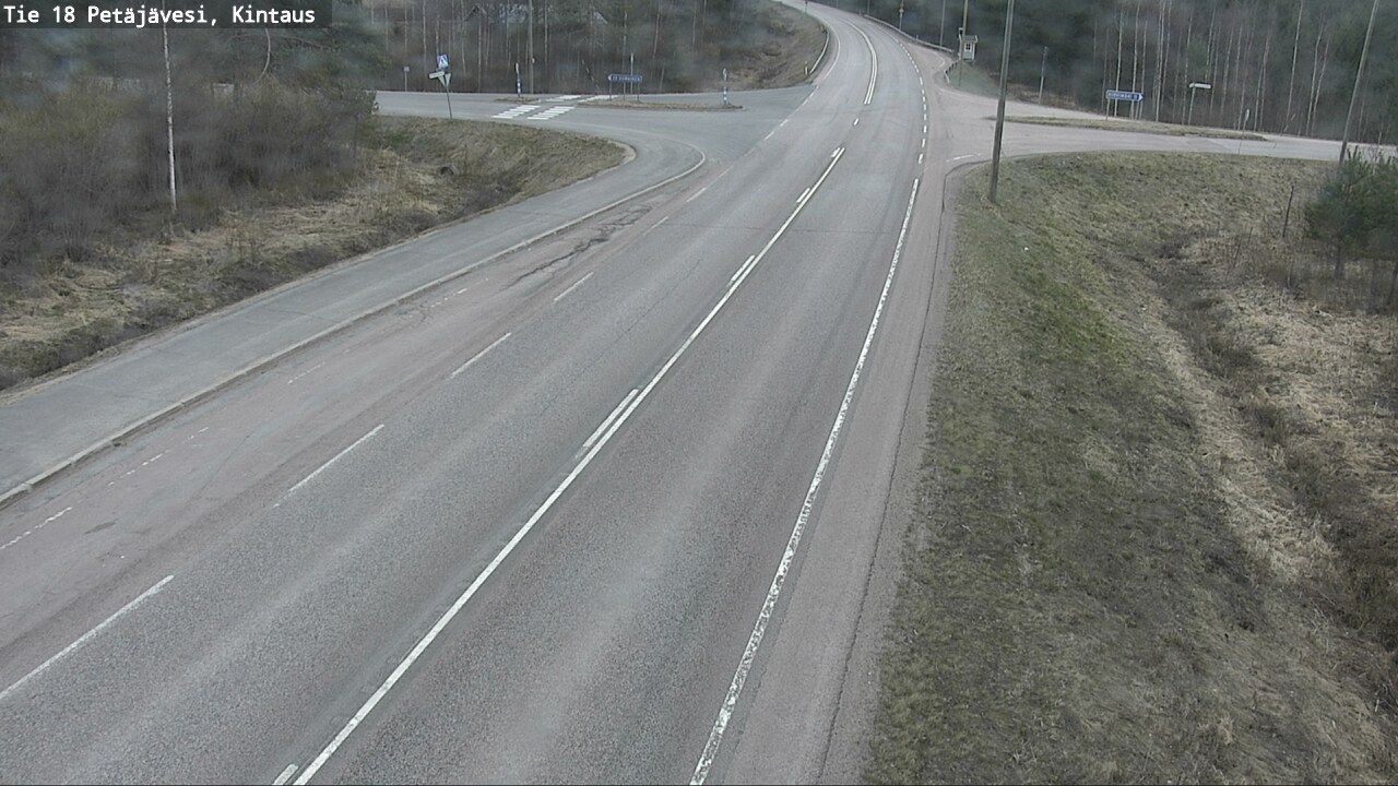 Weather Camera Image Väg 18 Petäjävesi, Kintaus, Petäjävesi, Keski-Suomi