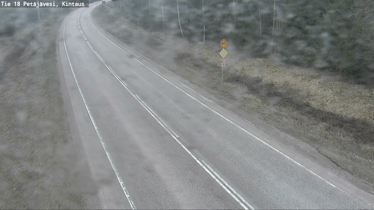 Weather Camera Image Väg 18 Petäjävesi, Kintaus, Petäjävesi, Keski-Suomi