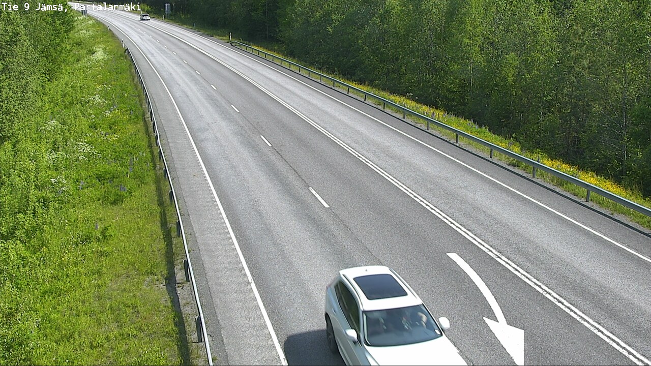 Weather Camera Image Väg 9 Jämsä, Partalanmäki, Jämsä, Keski-Suomi