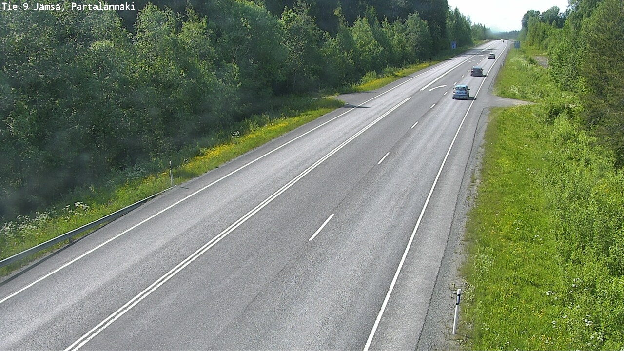 Weather Camera Image Väg 9 Jämsä, Partalanmäki, Jämsä, Keski-Suomi