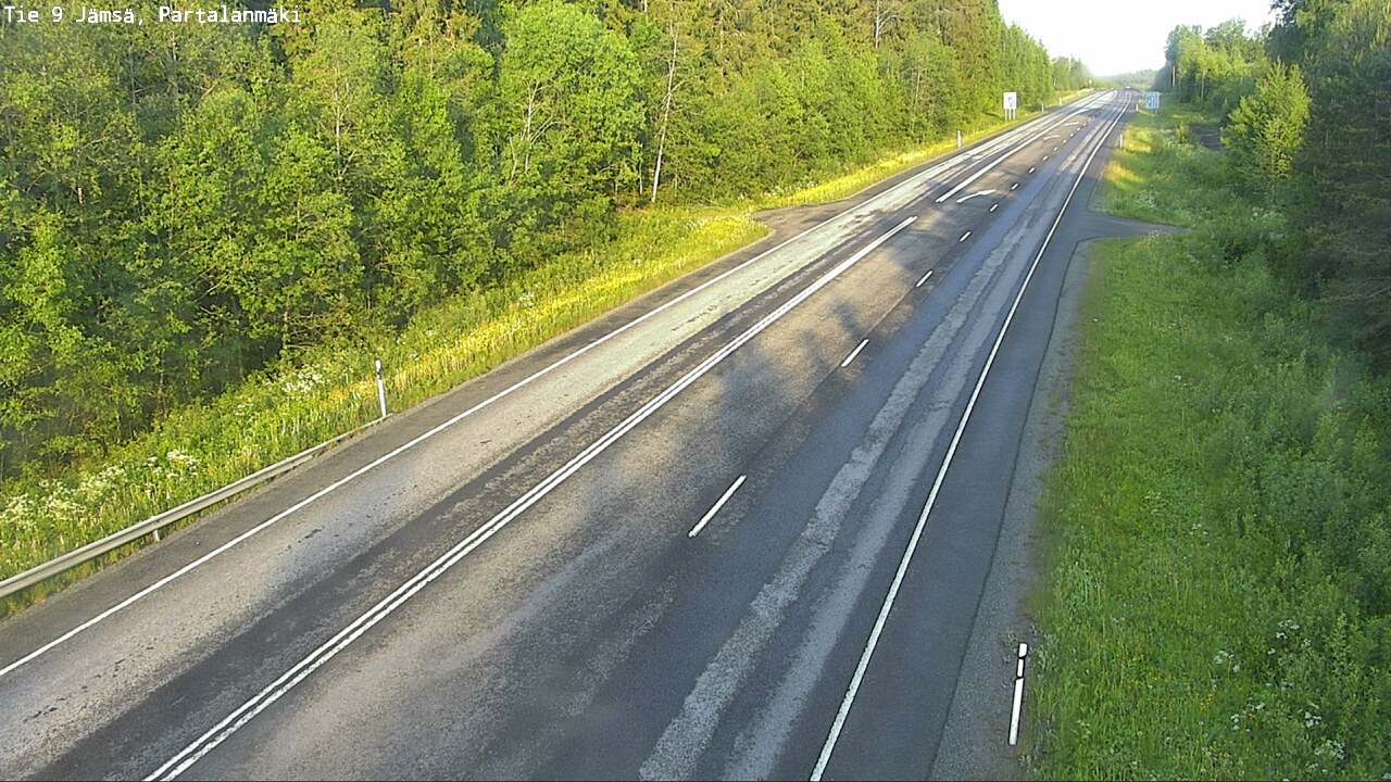 Weather Camera Image Road 9 Jämsä, Partalanmäki, Jämsä, Keski-Suomi
