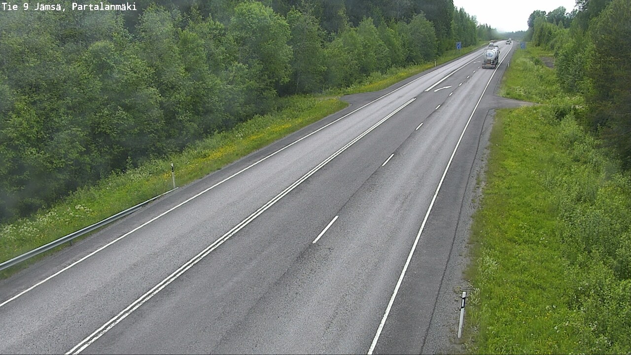 Weather Camera Image Väg 9 Jämsä, Partalanmäki, Jämsä, Keski-Suomi