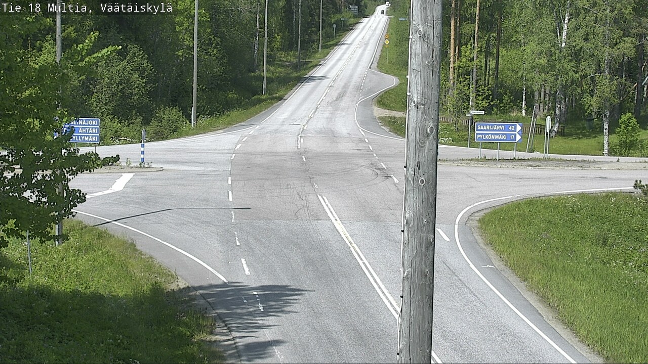 Weather Camera Image Väg 18 Multia, Väätäiskylä, Multia, Keski-Suomi