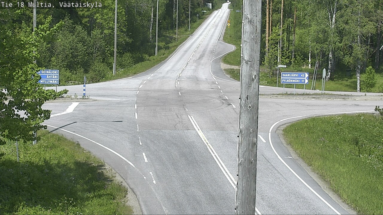 Weather Camera Image Väg 18 Multia, Väätäiskylä, Multia, Keski-Suomi