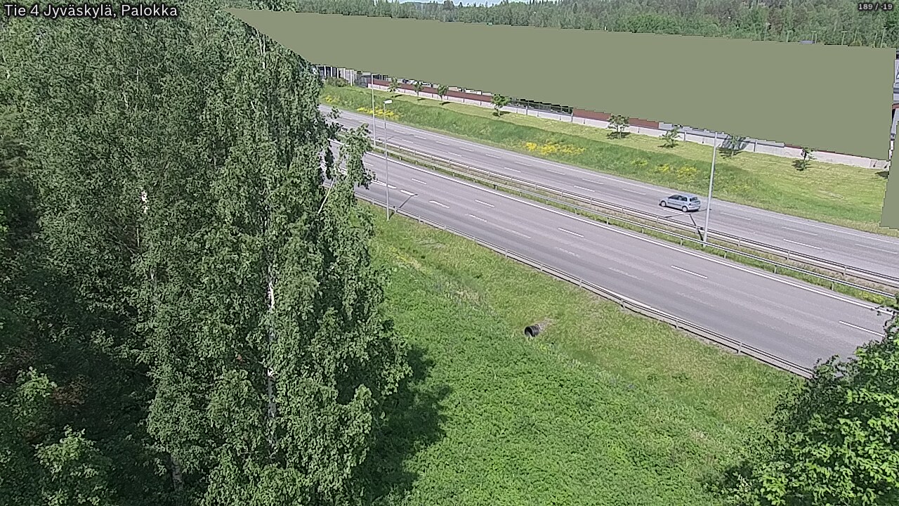 Weather Camera Image Road 4 Jyväskylä, Palokka, Jyväskylä, Keski-Suomi