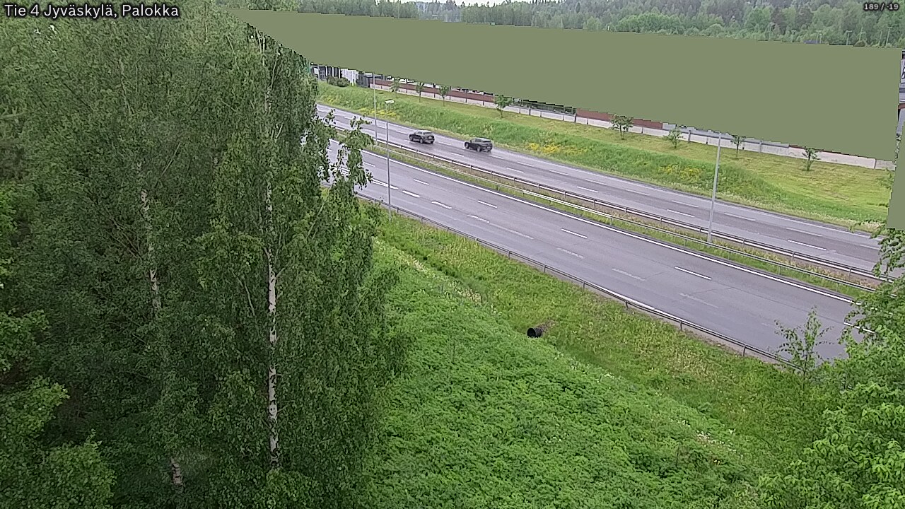 Weather Camera Image Väg 4 Jyväskylä, Palokka, Jyväskylä, Keski-Suomi