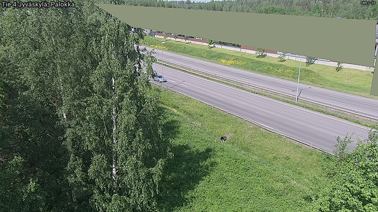 Weather Camera Image Väg 4 Jyväskylä, Palokka, Jyväskylä, Keski-Suomi
