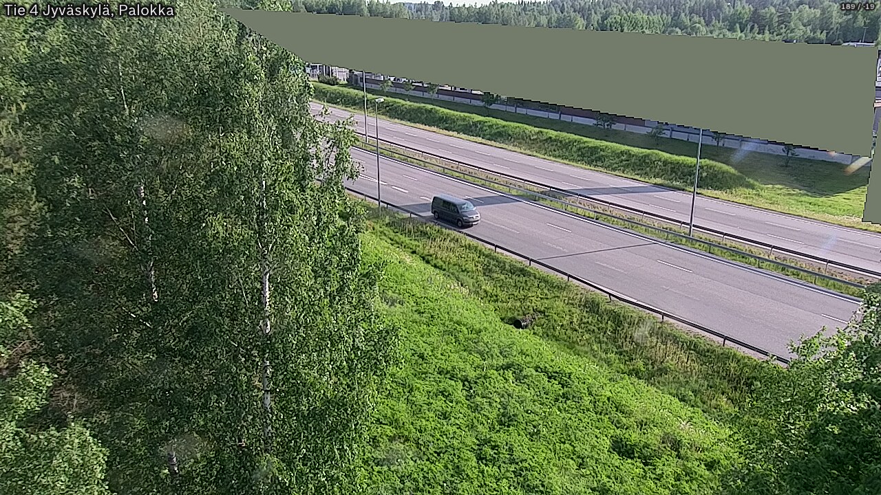 Weather Camera Image Road 4 Jyväskylä, Palokka, Jyväskylä, Keski-Suomi