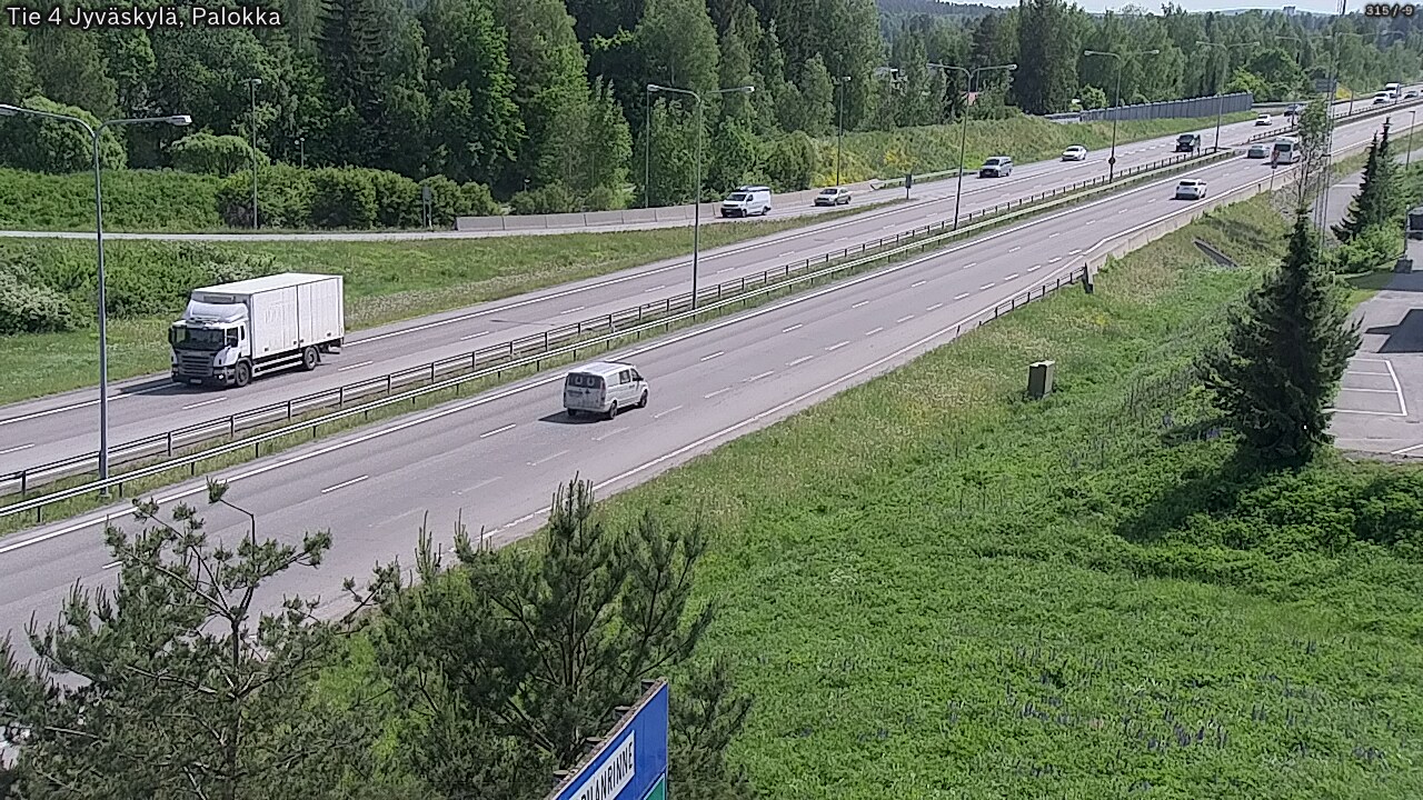 Weather Camera Image Väg 4 Jyväskylä, Palokka, Jyväskylä, Keski-Suomi