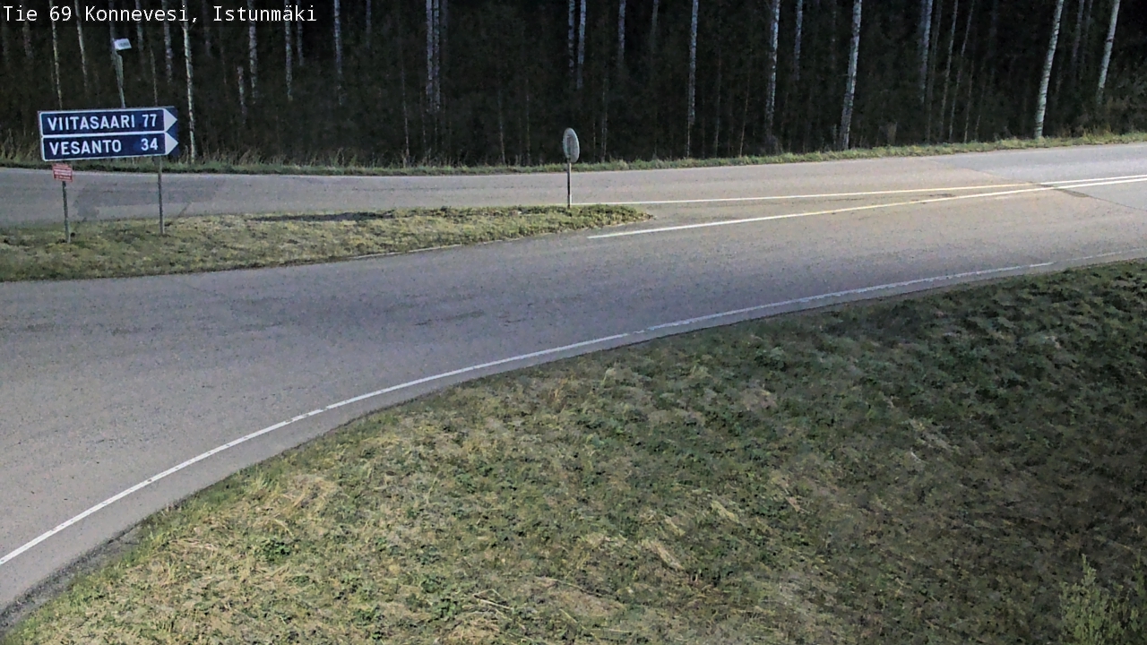 Weather Camera Image Road 69 Konnevesi, Istunmäki, Konnevesi, Keski-Suomi