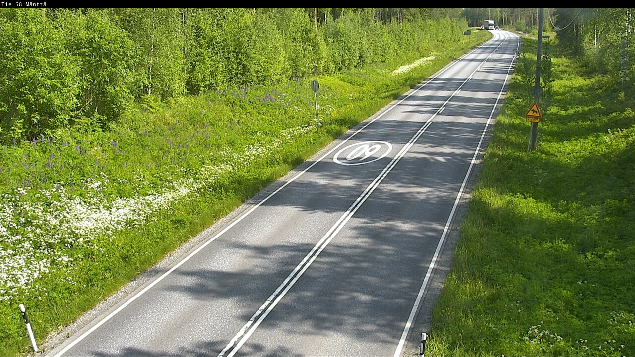 Weather Camera Image Väg 58 Mänttä, Mänttä-Vilppula, Pirkanmaa