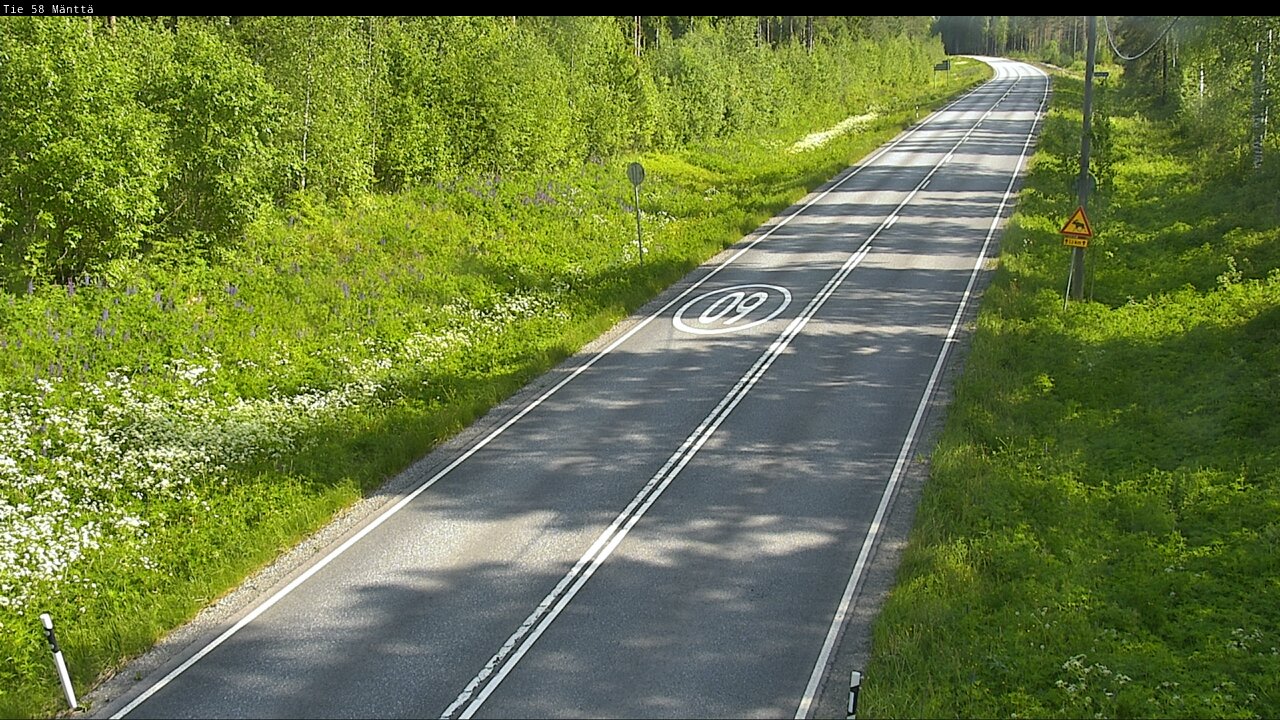 Weather Camera Image Road 58 Mänttä, Mänttä-Vilppula, Pirkanmaa