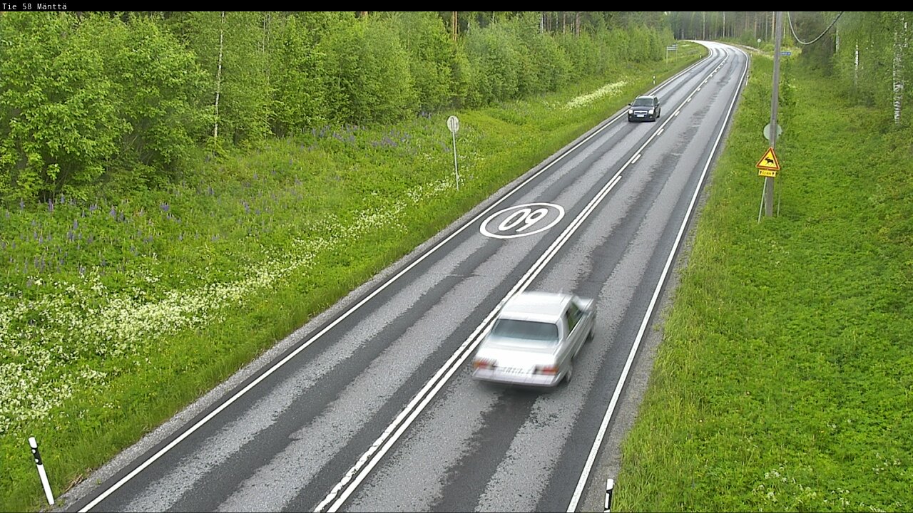Weather Camera Image Väg 58 Mänttä, Mänttä-Vilppula, Pirkanmaa