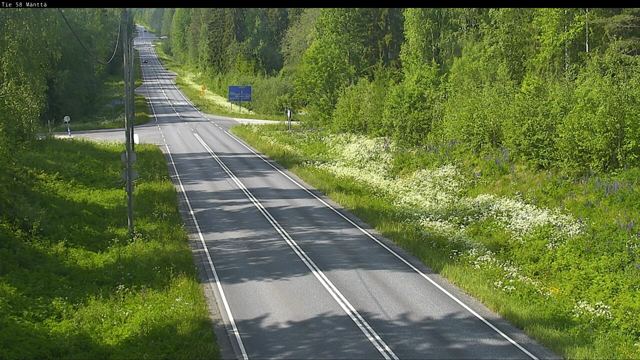 Weather Camera Image Väg 58 Mänttä, Mänttä-Vilppula, Pirkanmaa