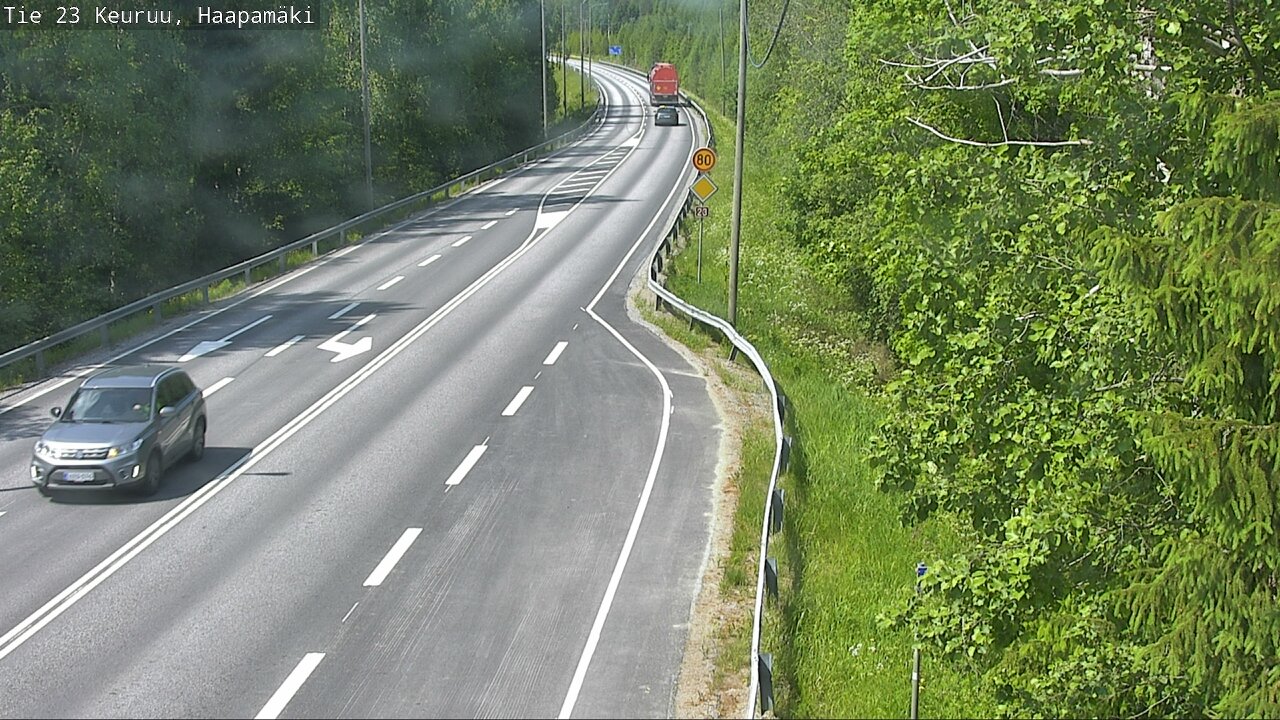 Weather Camera Image Road 23 Haapamäki, Keuruu, Keski-Suomi