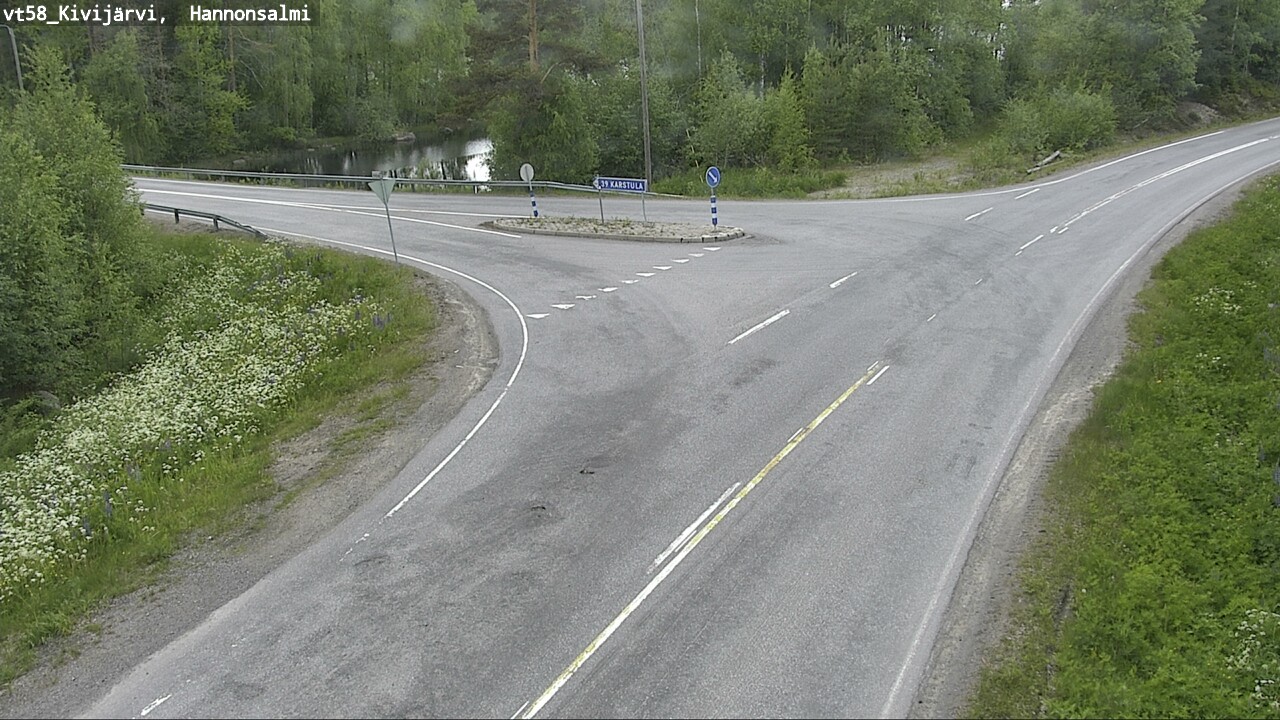 Weather Camera Image Väg 58 Kivijärvi, Hannonsalmi, Kivijärvi, Keski-Suomi